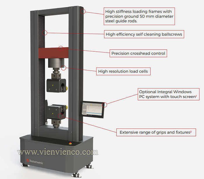 Testometric XFS300 Universal Testing Machine - Testometric Vietnam